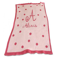 Precious Polka Dots Stroller Blanket